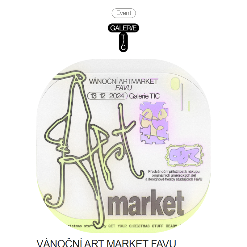 Vánoční Artmarket FaVU _