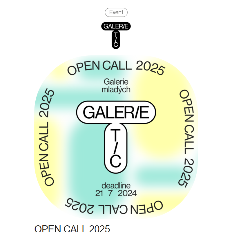 _ OPEN CALL 2025 – Galerie mladých