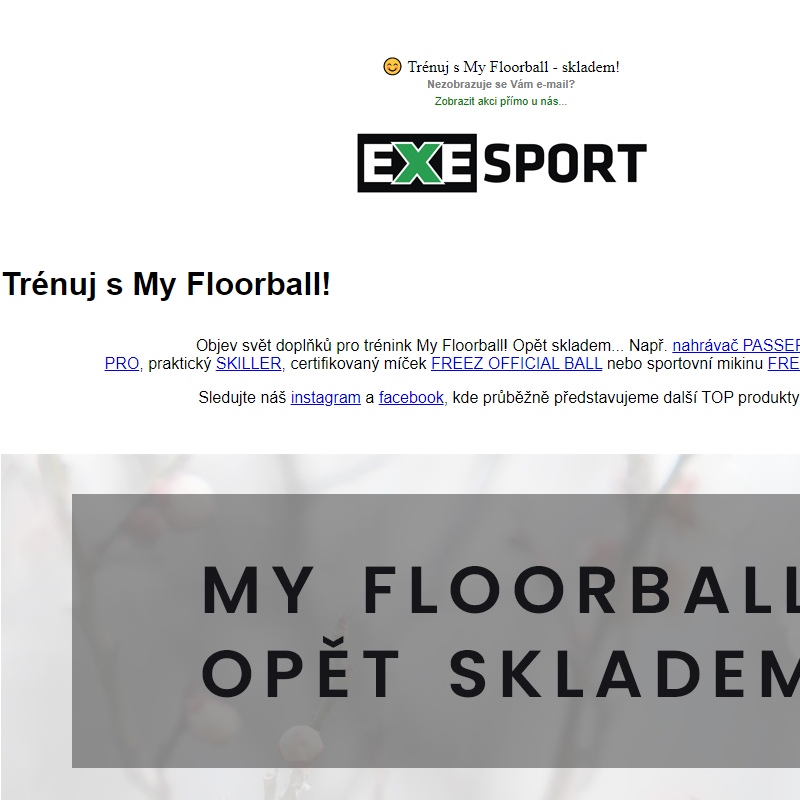 _ Trénuj s My Floorball - skladem! ... exesport.net - florbalový obchod