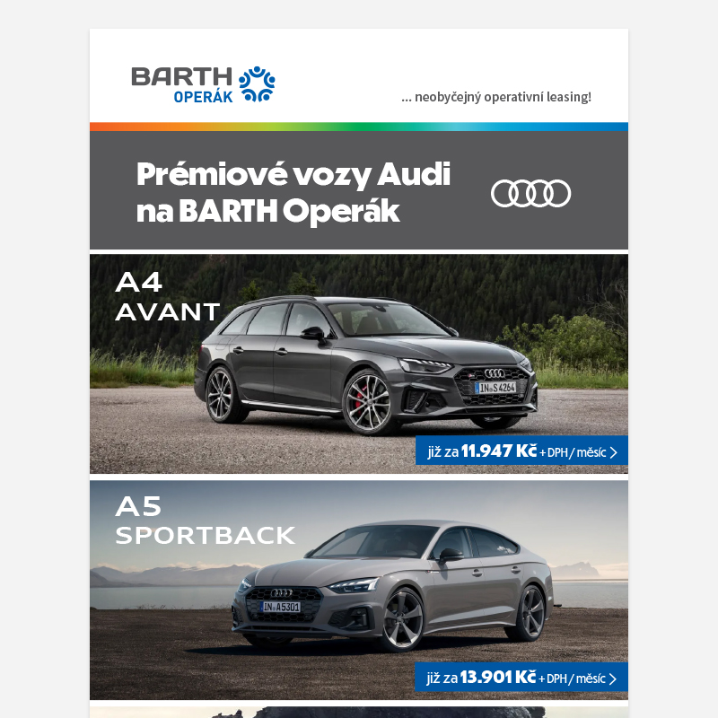 Jednoduchá cesta k vozu Audi na BARTH Operák