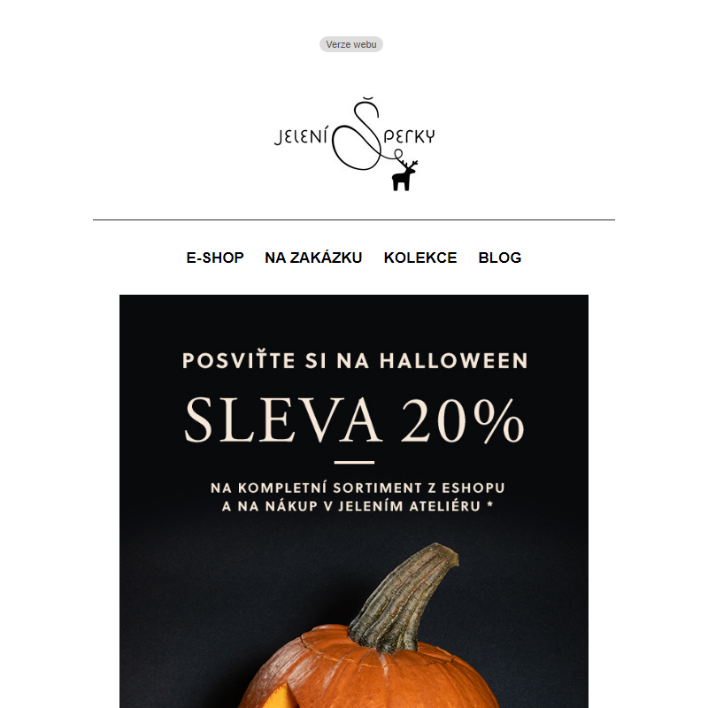 Halloweenský dárek - SLEVA 20% na vše
