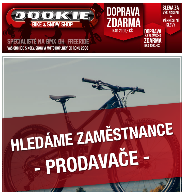 DOOKIE.cz | Hledáme prodavače + SLEVY na přilby Giro až -37%.