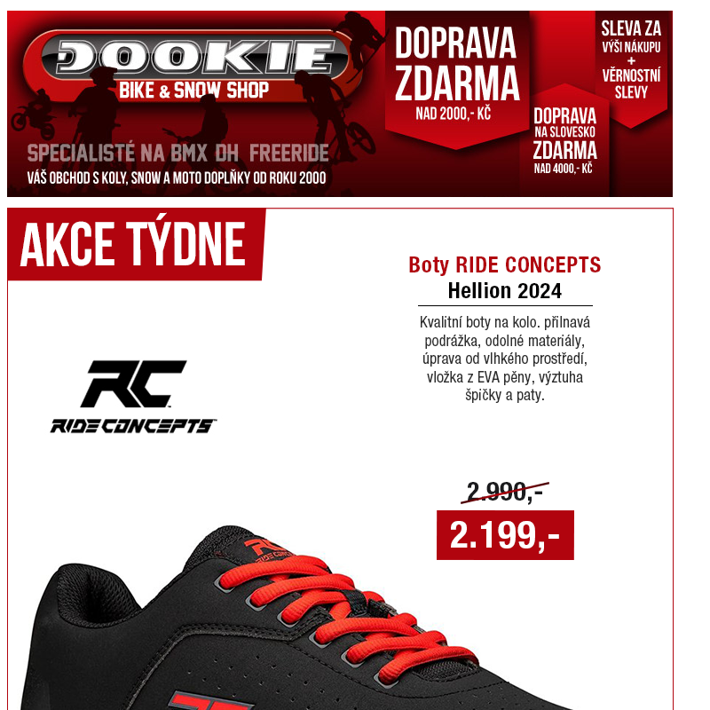 DOOKIE.cz | Slevy na rukavice a batohy + Nové mikiny FOX a Alpinestars + Akce týdne!