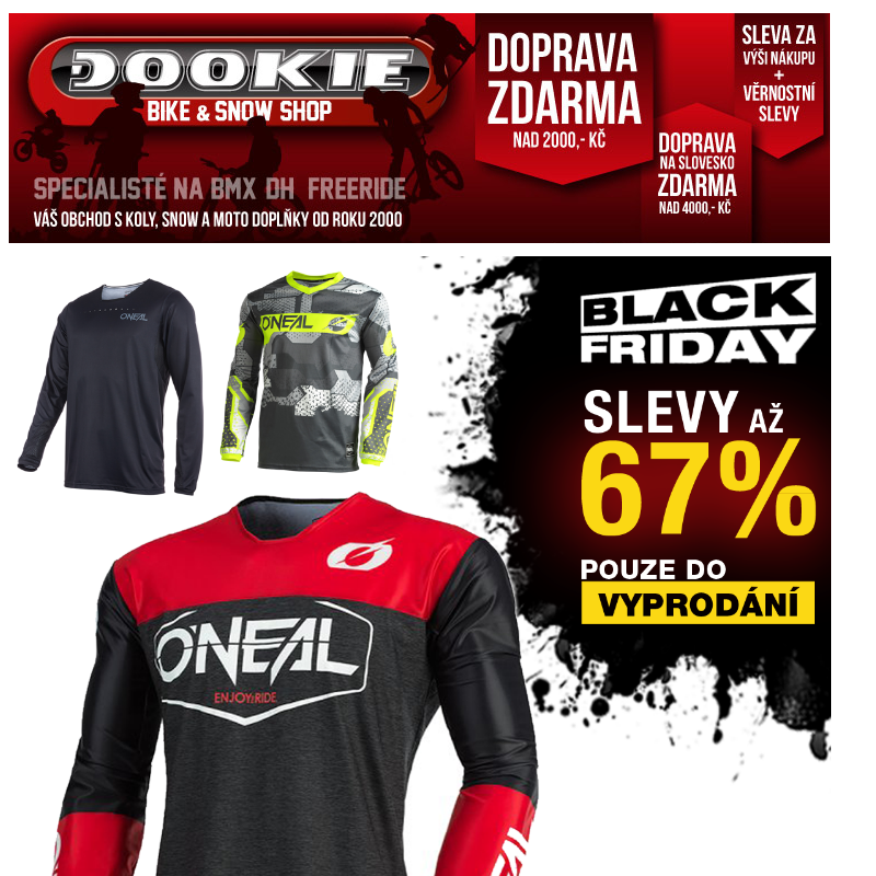 DOOKIE.cz | BLACK FRIDAY - Slevy až 67% pouze do 29.11., nebo VYPRODÁNÍ zásob!