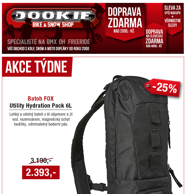 DOOKIE.cz | Akce týdne + SLEVY na dresy, košile, rukavice a více..