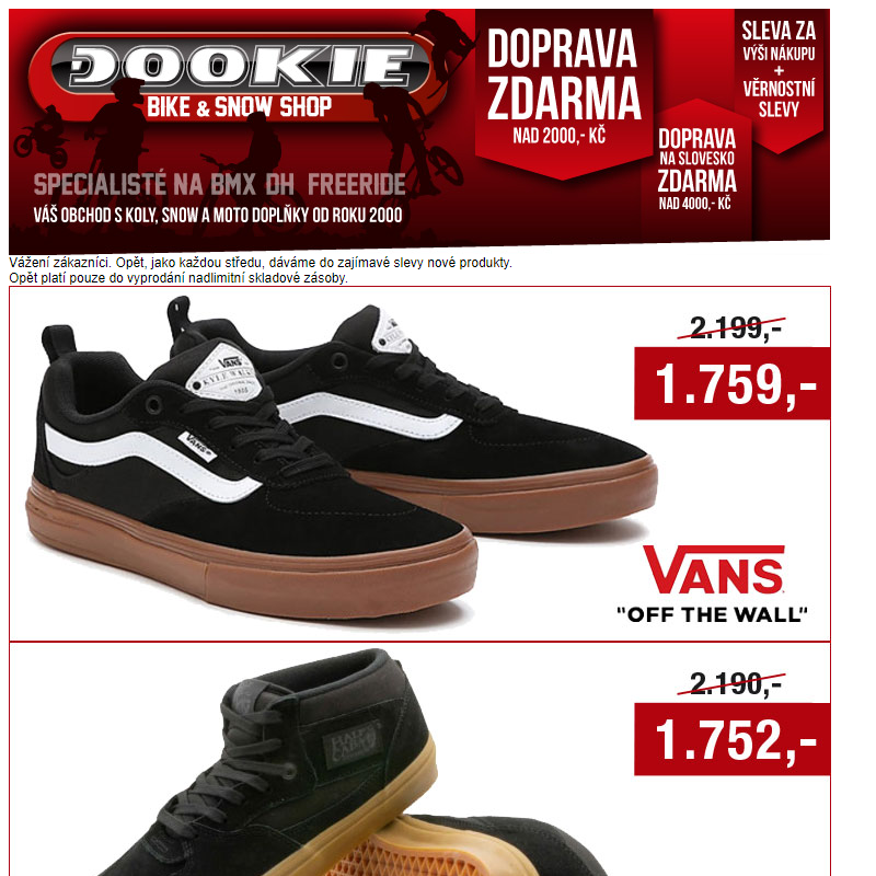 DOOKIE.cz | SLEVA boty VANS -20%