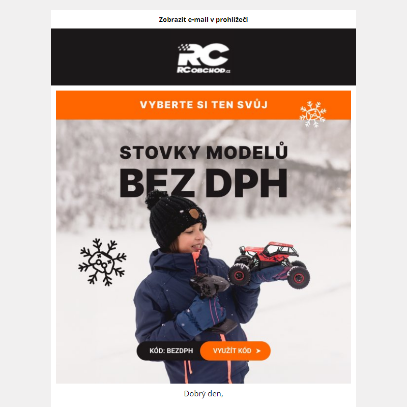 Stovky RC modelů bez DPH._