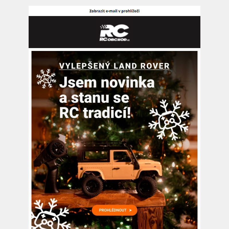 Bestseller Vánoc: RC auto RMT Land Rover ve verzi 2.0._