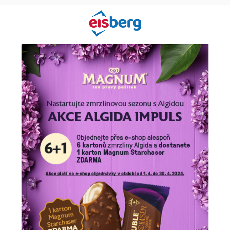 Využijte výhodné akční nabídky na zmrzlinu Algida 6+1 zdarma