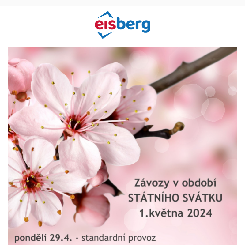 Závozy EISBERG 1. května 2024