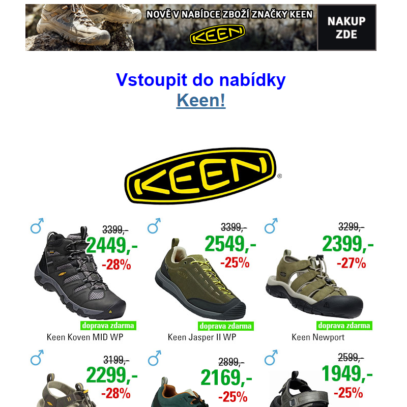 Zebra Store - Vysoce kvalitní a pohodlná obuv Keen pro Vaše spokojené cesty nejen do terénu.