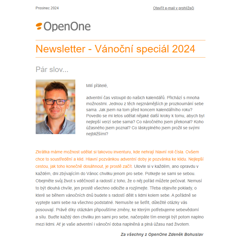 _ Newsletter - Vánoční speciál