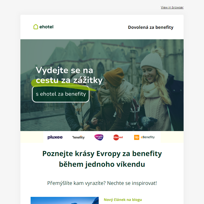 Víkend v zahraničí za benefity: naše TOP destinace!