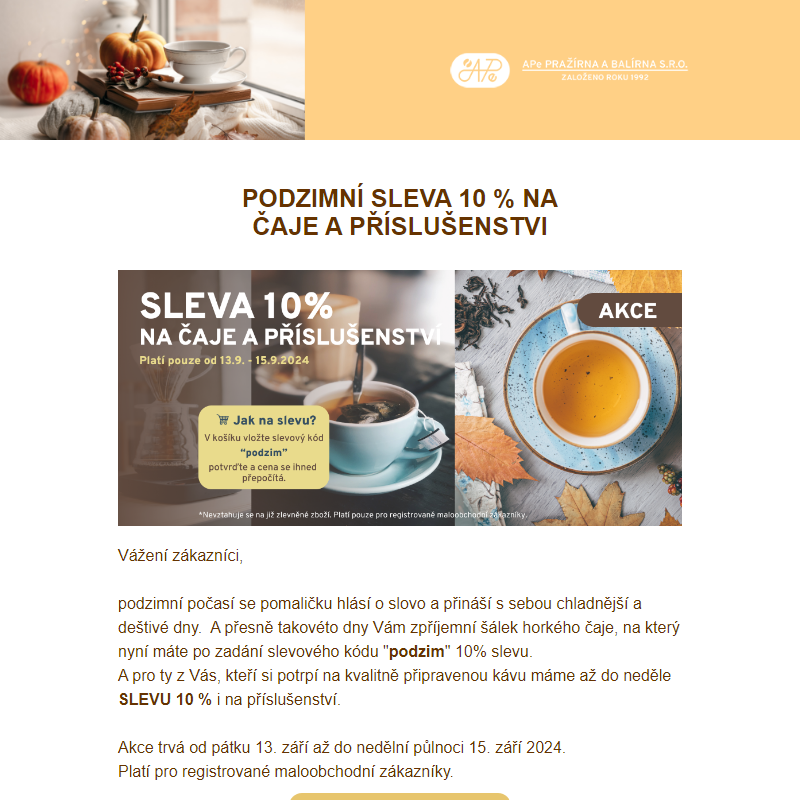 Až do neděle SLEVA 10 % __