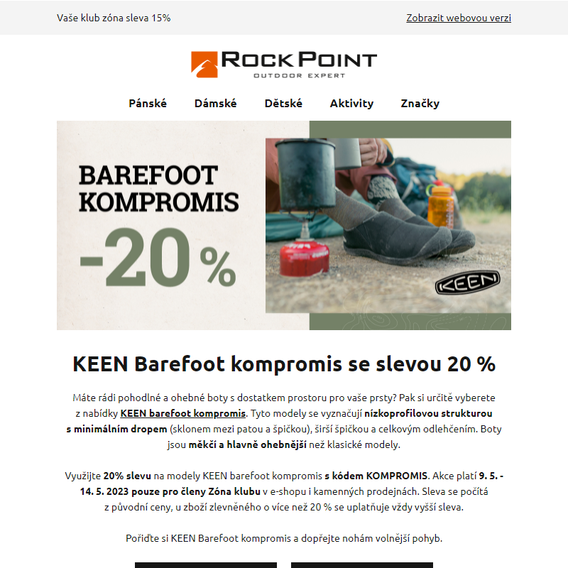KEEN Barefoot kompromis - 20 %