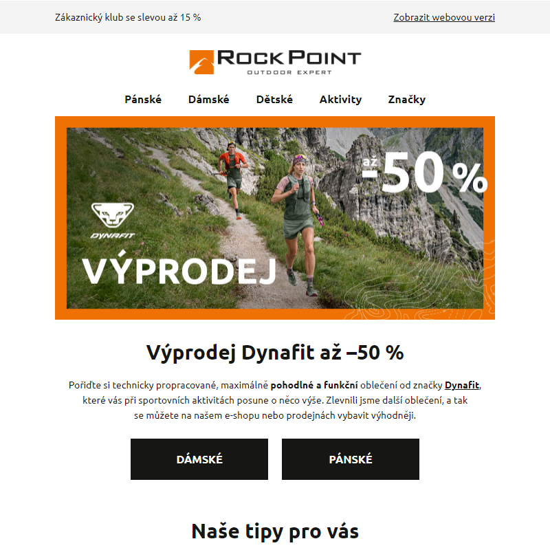 Výprodej Dynafit až –50 %