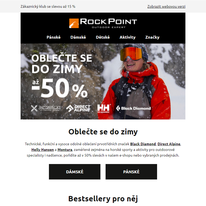 Oblečte se do zimy: prvotřídní značky až –50 %