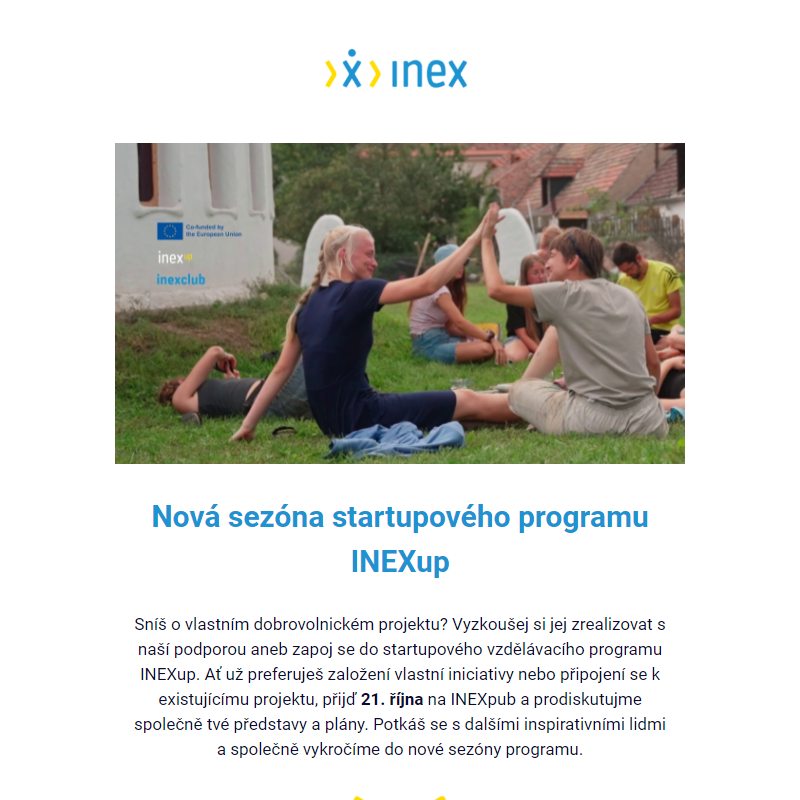 Nová sezóna startupového programu INEXup