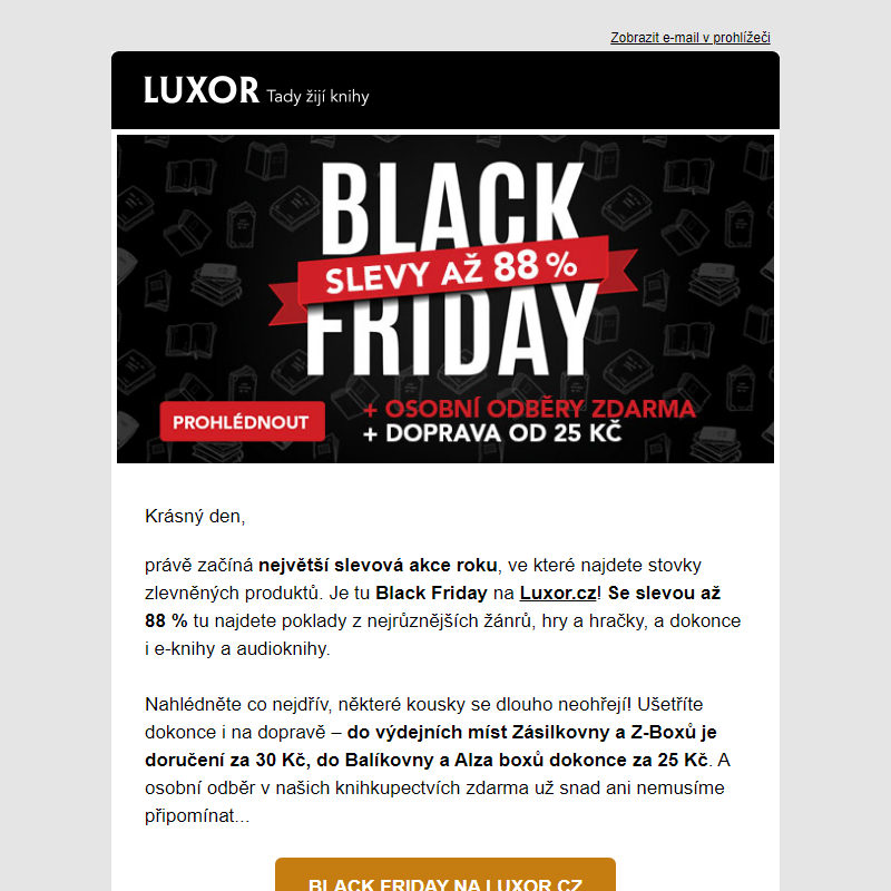 BLACK FRIDAY právě startuje – až 88% slevy! _