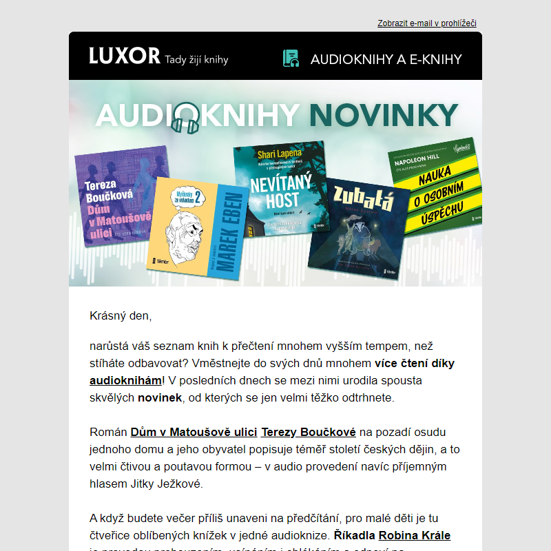 10 audio novinek, od kterých se neodtrhnete