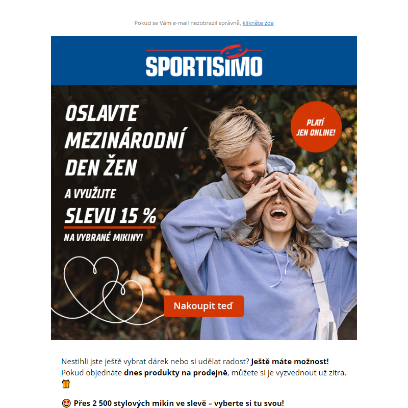 Oslavte Mezinárodní den žen se slevou 15 %! _