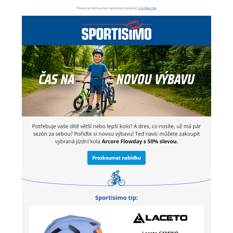 Nenechte si ujet 50% slevu na kola Arcore! __