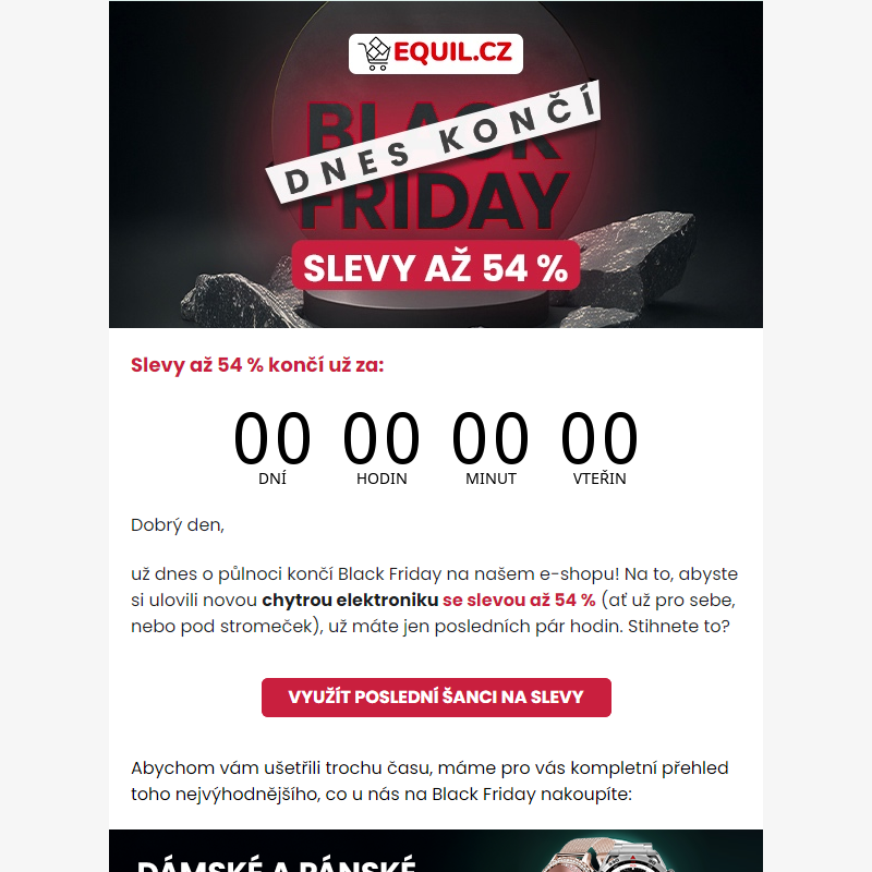 Slevy až 54 % jen do dnešní půlnoci!