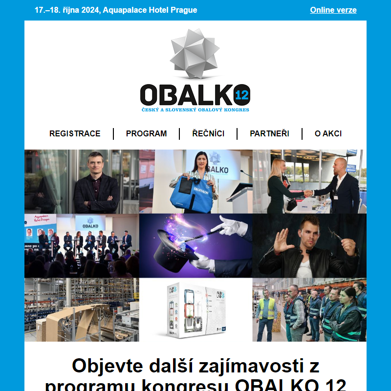 Odtajnili jsme další inspirativní řečníky a úspěšné případové studie: Objevte magii obalů na kongresu OBALKO 12