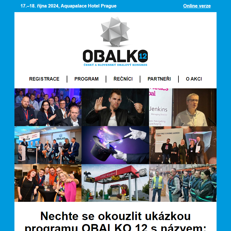 OBALKO 12 bude plné obalové magie: vytahujeme první kousky z našeho programového „klobouku“