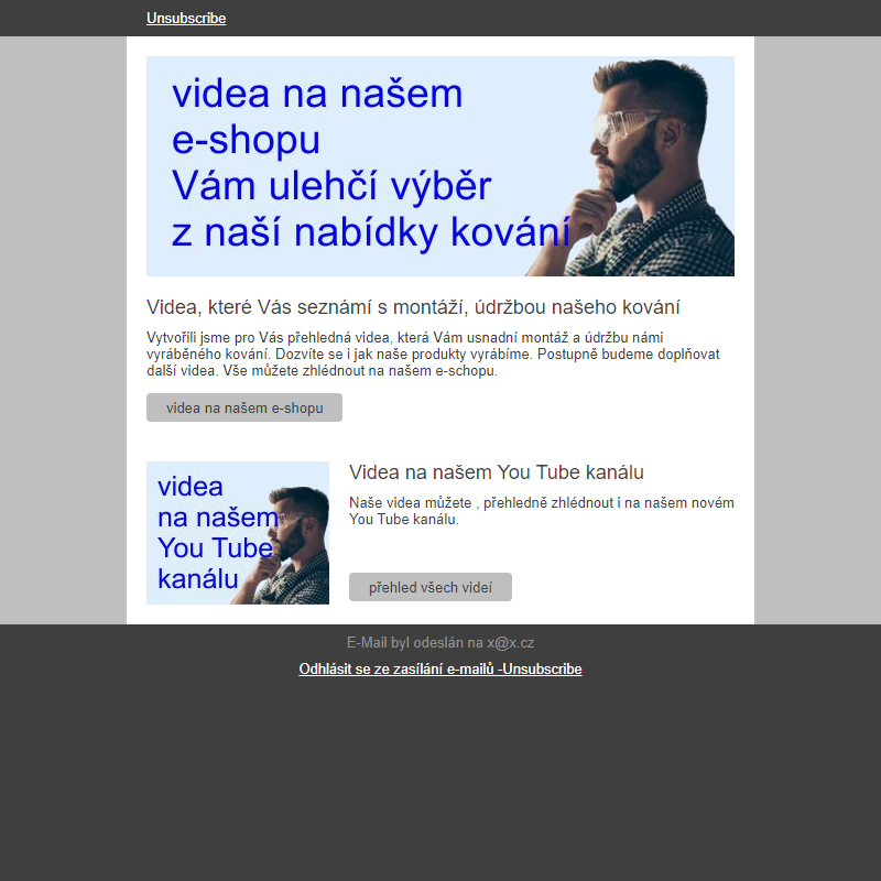 Videa na našem e-shopu Vám ulehčí výběr produktů