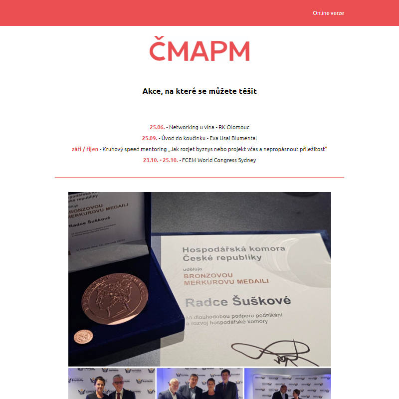 Newsletter ČMAPM