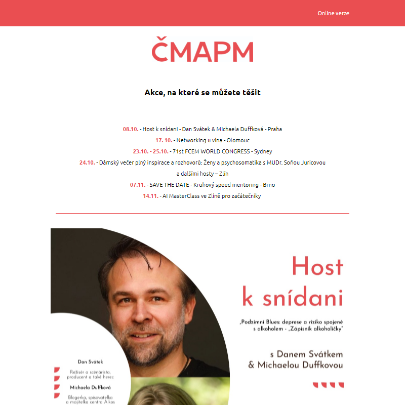 Newsletter ČMAPM