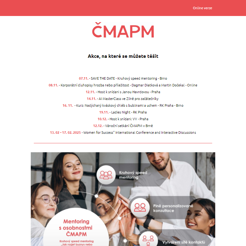 Newsletter ČMAPM