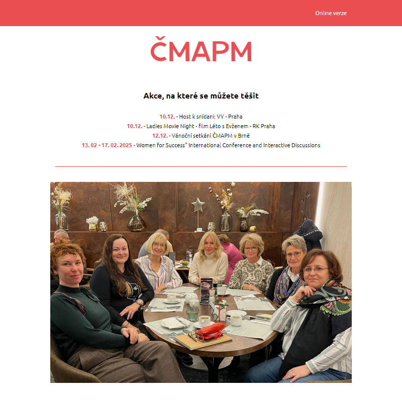 Newsletter ČMAPM