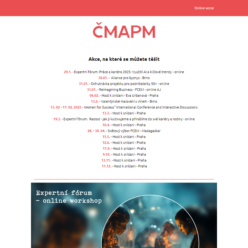 Newsletter ČMAPM