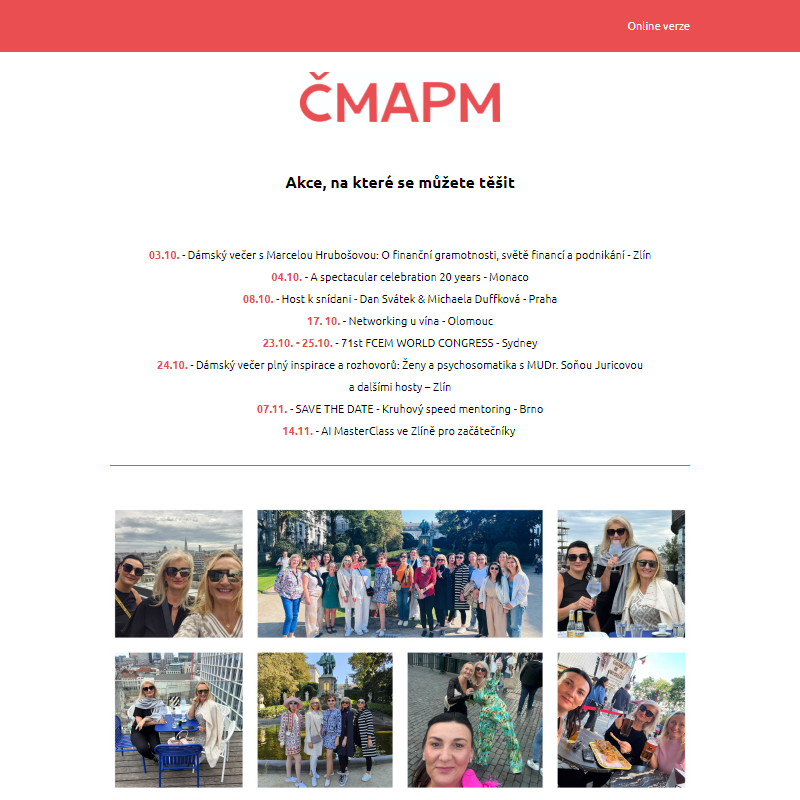 Newsletter ČMAPM