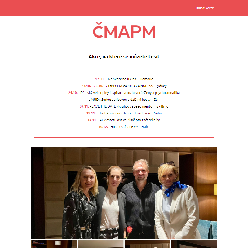 Newsletter ČMAPM