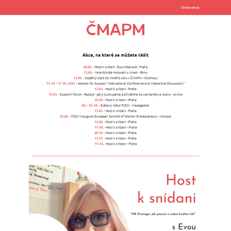 Newsletter ČMAPM