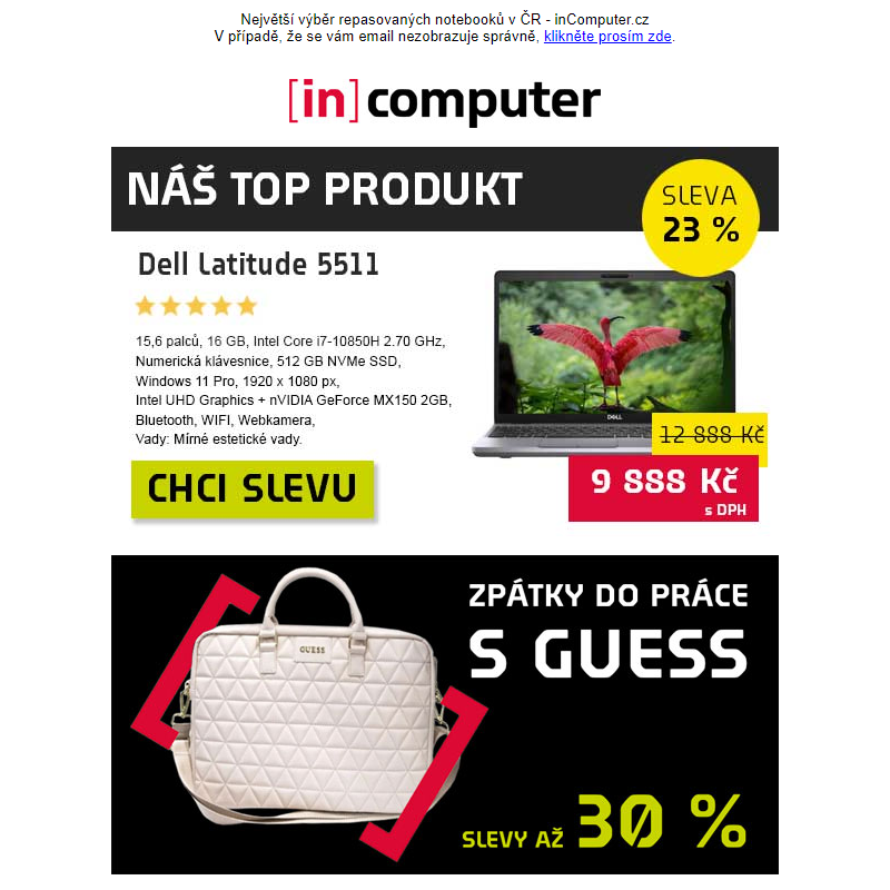 Cenová totálka - slevy až 42 % - nezmeškej to! - inComputer.cz - obchodní sdělení