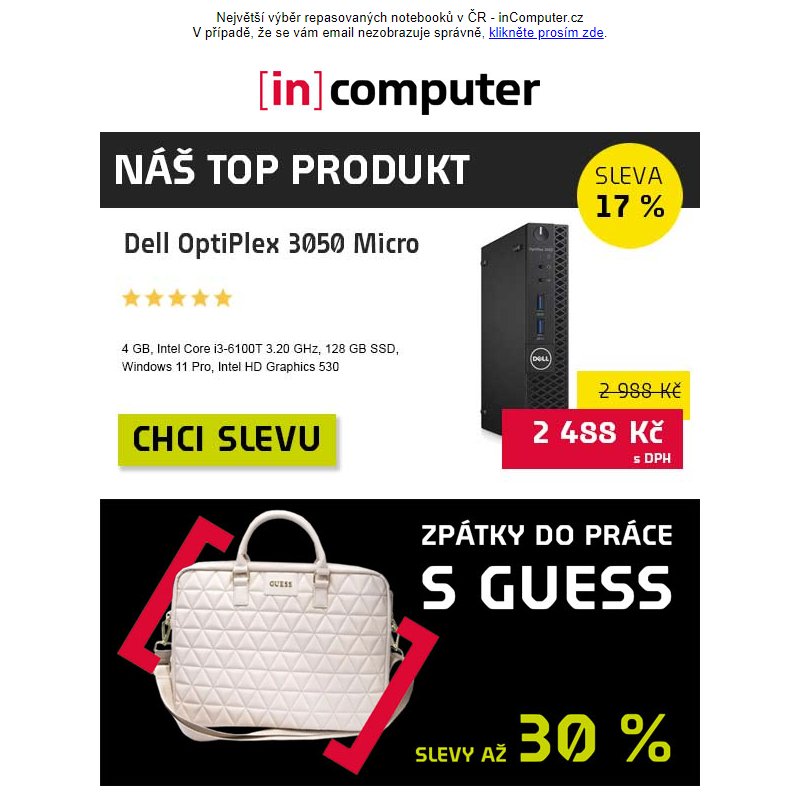 Odpálili jsme cenový masakr - slevy až 7 110 Kč! - inComputer.cz - obchodní sdělení