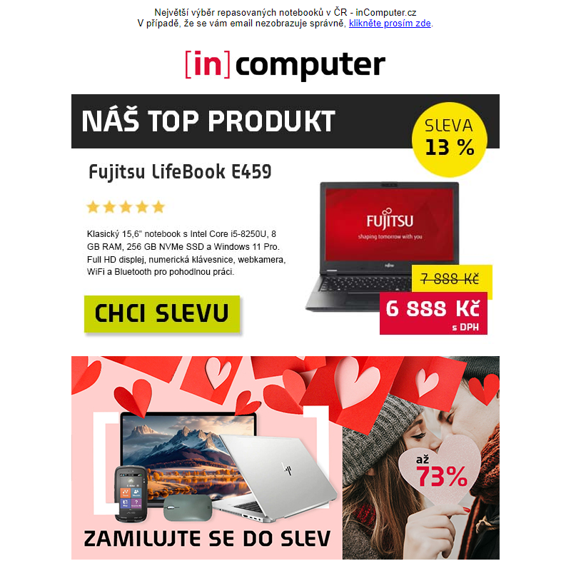 Poslední šance ulovit dárek na Valentýna! - inComputer.cz - obchodní sdělení