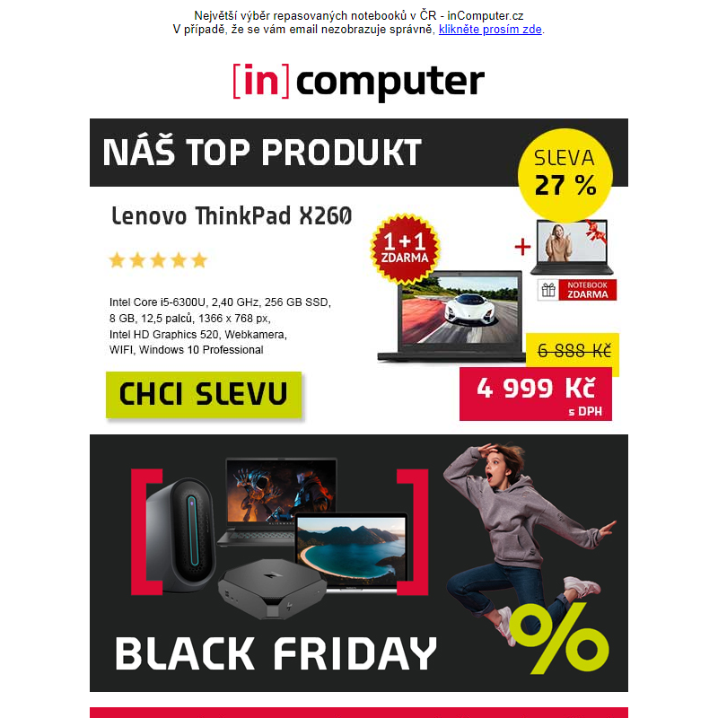 Monstrózní výprodej se slevami až 80 % - inComputer.cz - obchodní sdělení