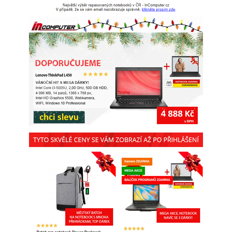 Vánoční šílenství vrcholí! - inComputer.cz - obchodní sdělení