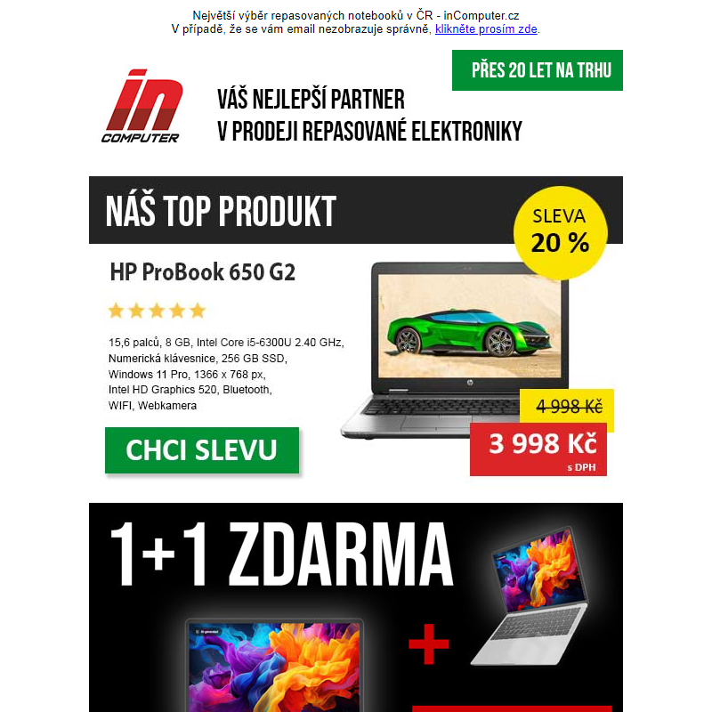 Slevový guru roztočil koloč slev - slevy až 42 % - inComputer.cz - obchodní sdělení