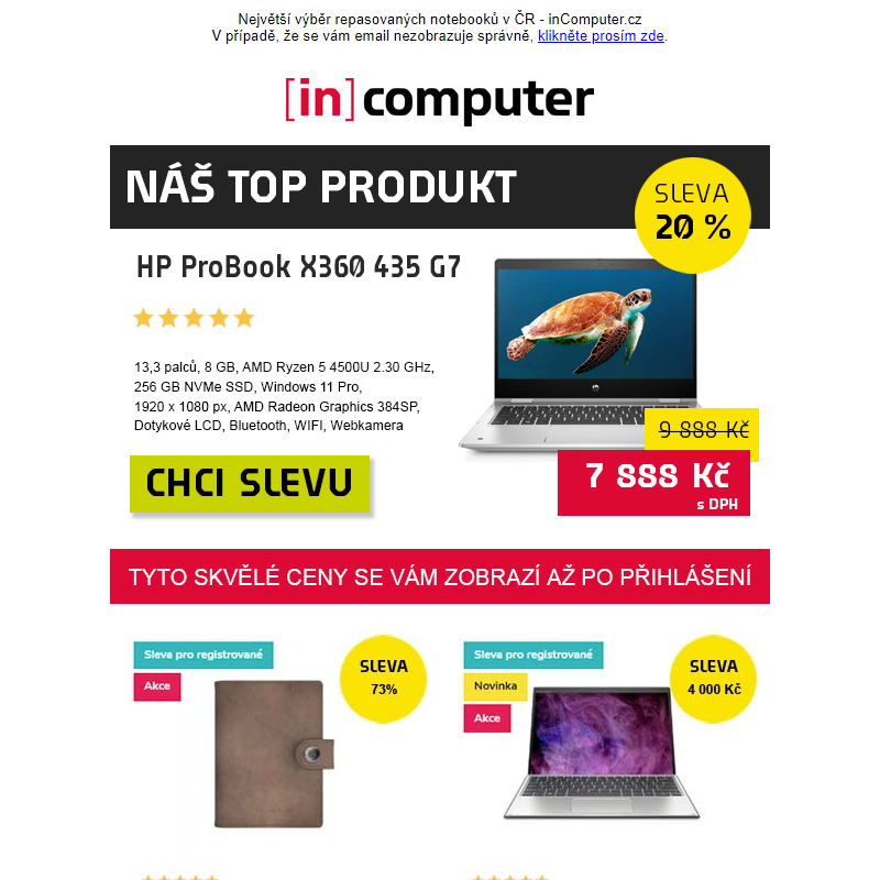 Totální masakr cen - slevy až 73 %! - inComputer.cz - obchodní sdělení