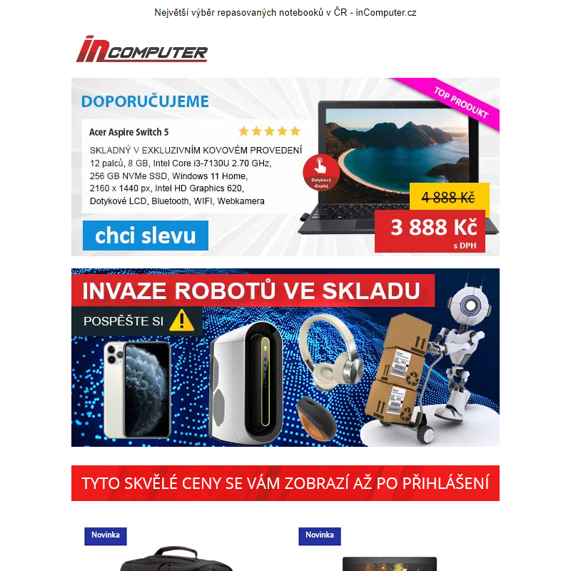 Invaze robotů ve skladu! - inComputer.cz - obchodní sdělení