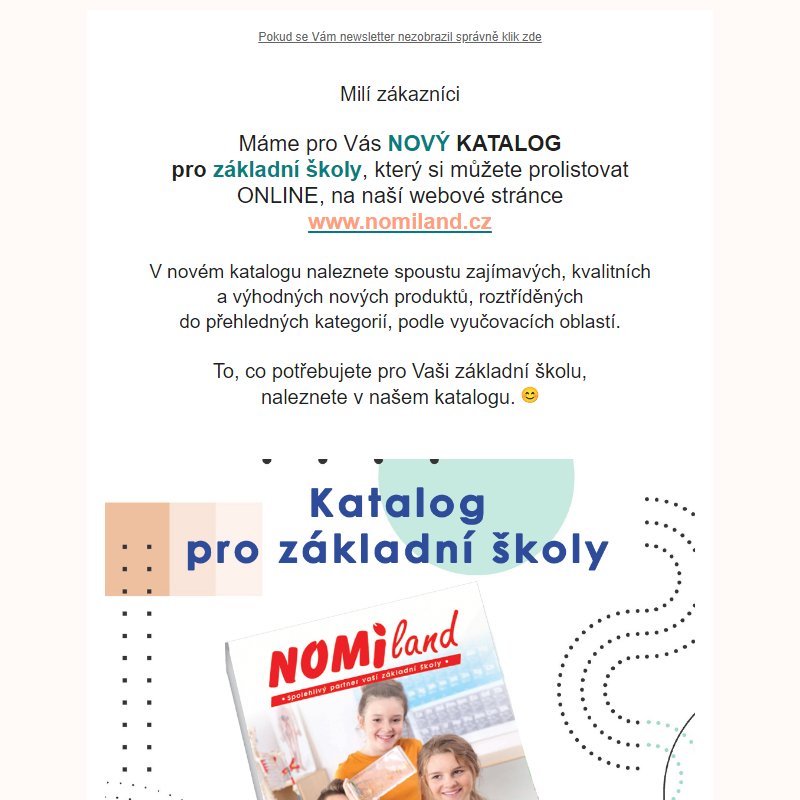 Nový katalog pro ZÁKLADNÍ ŠKOLY _