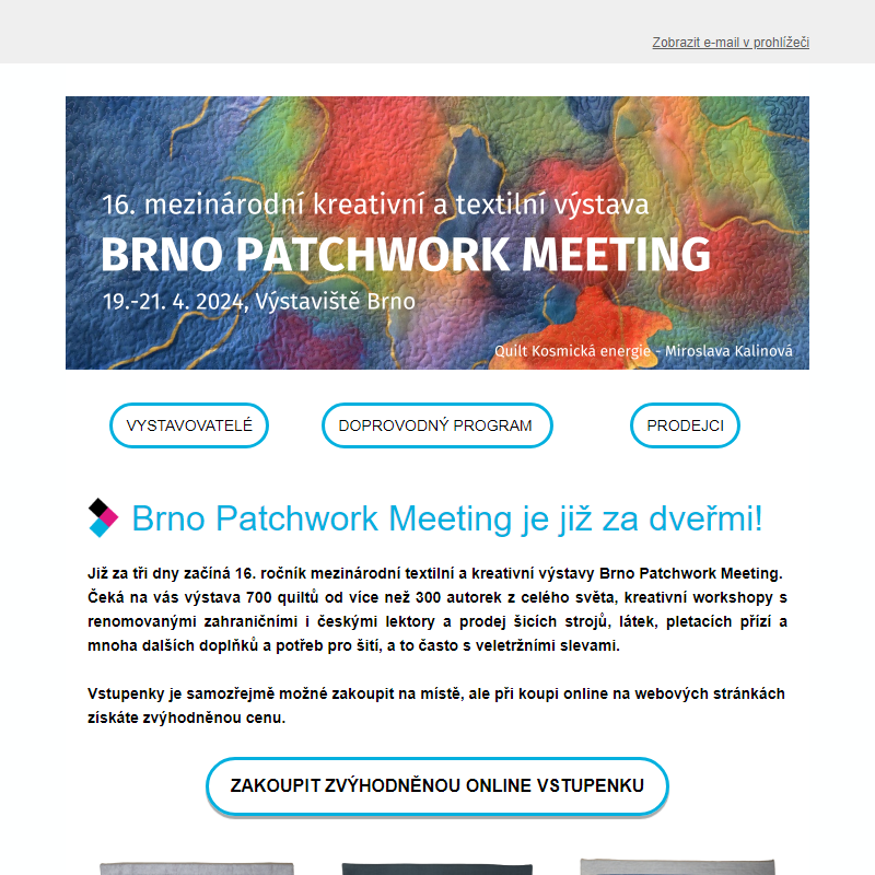 Brno Patchwork Meeting je již za dveřmi!