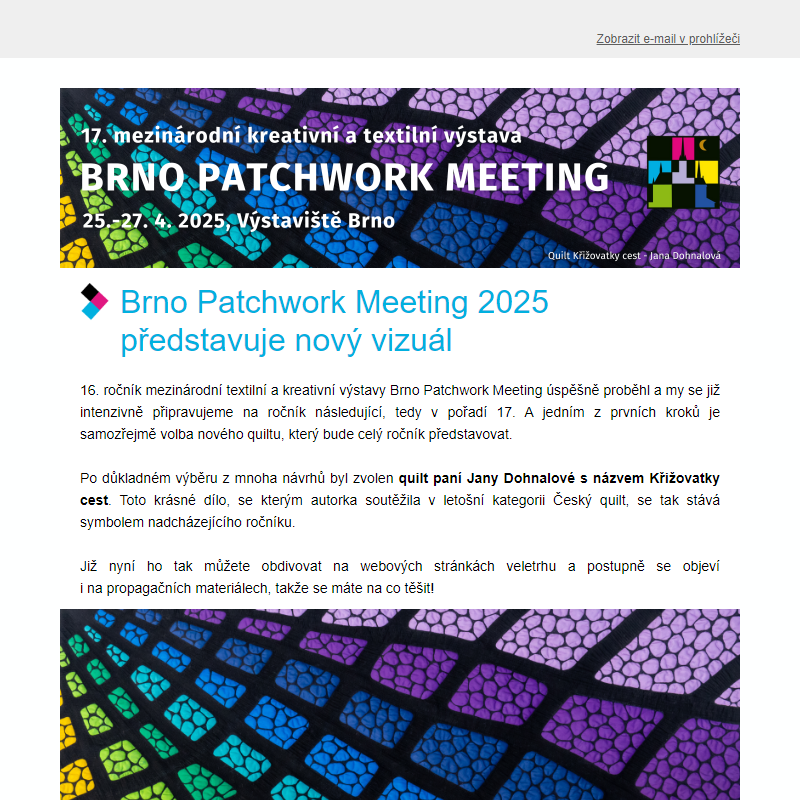 Brno Patchwork Meeting představuje vizuál pro rok 2025!