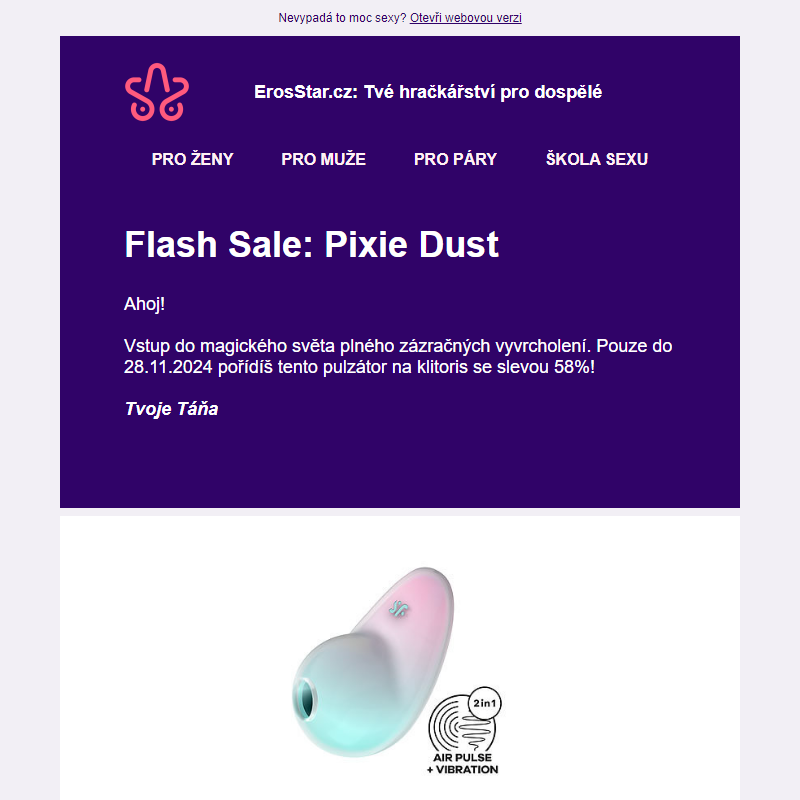 Flash Sale: Pixie Dust _ Sleva 58% do vyprodání zásob